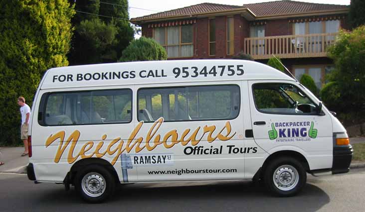 Neighbours First Official Tour Van